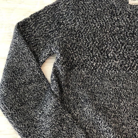 Top man grey blue white knit sweater sz medium - Picture 3 of 7